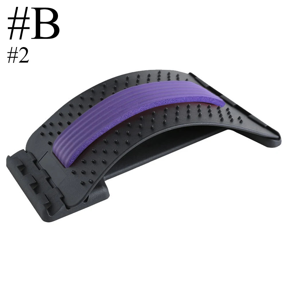 Magnetischer Rückenstrecker | Muskelentspannung & Haltungstherapie | Lendenwirbelstütze zur Schmerzlinderung Kaufschwan® Design B – Lila