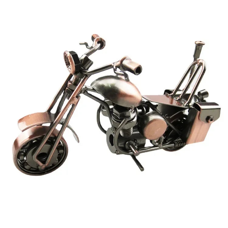 Retro Motorrad Modell aus Metall – Handgefertigte Eisen-Motorradfigur für Zuhause, Büro und Sammlungen Kaufschwan®
