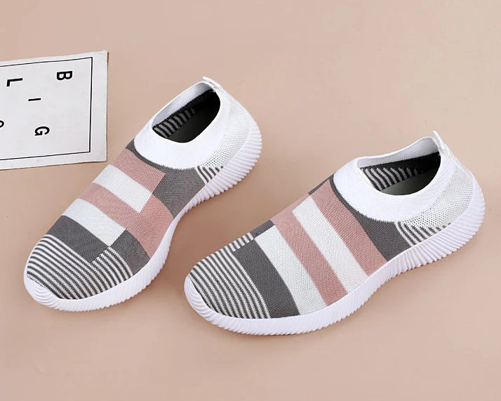 Damen Slip-On Sneaker – Hochwertige Freizeitschuhe | Bequeme Loafer für Spaziergänge | Übergrößen bis 44 Kaufschwan®