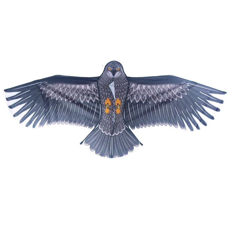 2M Riesiger Adlerdrachen mit 100m Flugschnur – Großer Vogeldrachen für Garten, Freizeit und Vogelabwehr Kaufschwan®