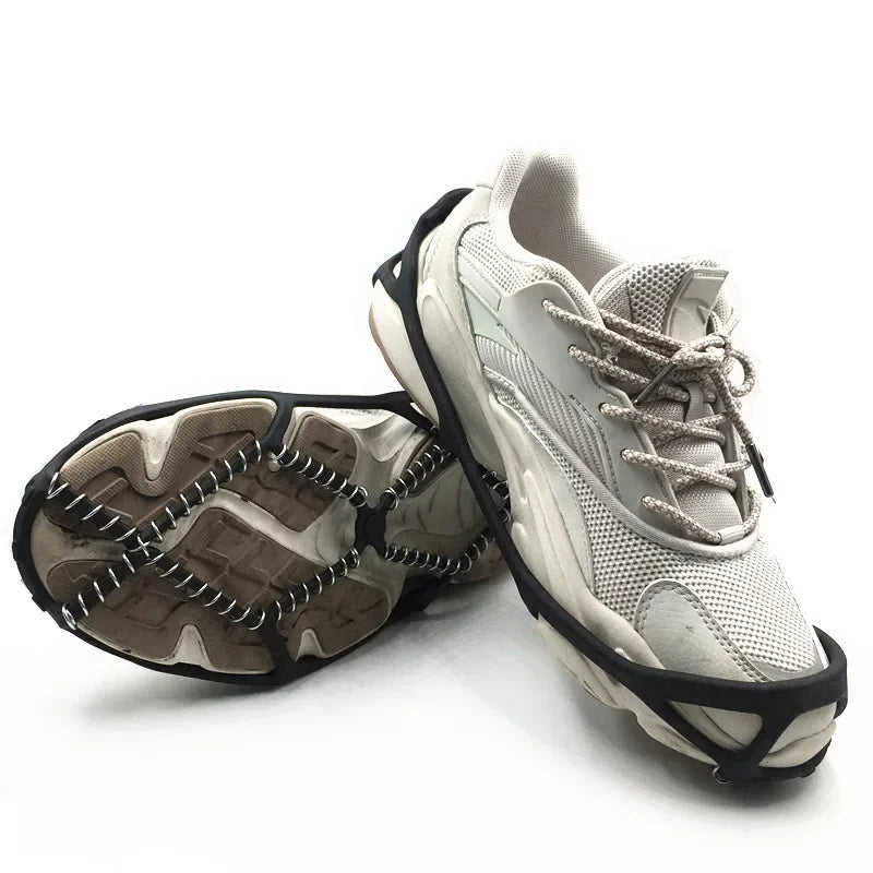 1 Paar Anti-Rutsch Eis Griffe Schuhüberzüge – Traktionsspikes für Eis & Schnee | Outdoor Gehen, Camping & Sport Crampons Kaufschwan®