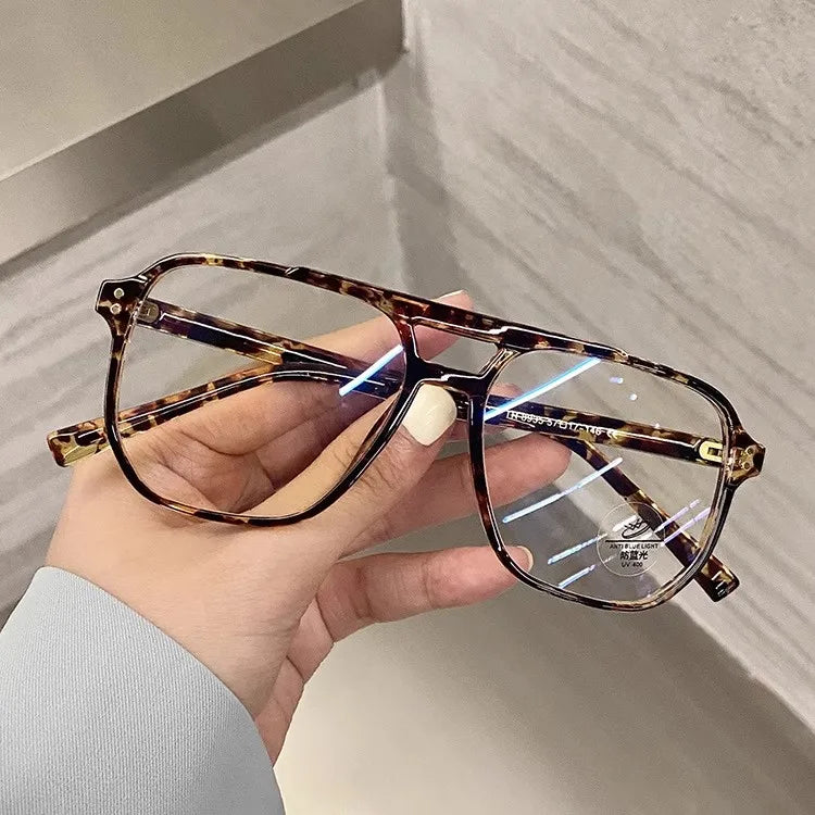Retro Anti-Blau-Licht Computerbrille – Modische Übergröße Fassung für Damen & Herren | Stilvolle Klassische Schutzbrille Kaufschwan®