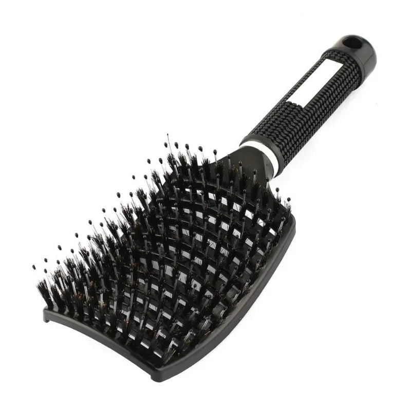 Exfoliating Haarbürste – Borstenkamm für Nasses & Lockiges Haar | Damen Stylingbürste & Perückenpflege Kaufschwan®