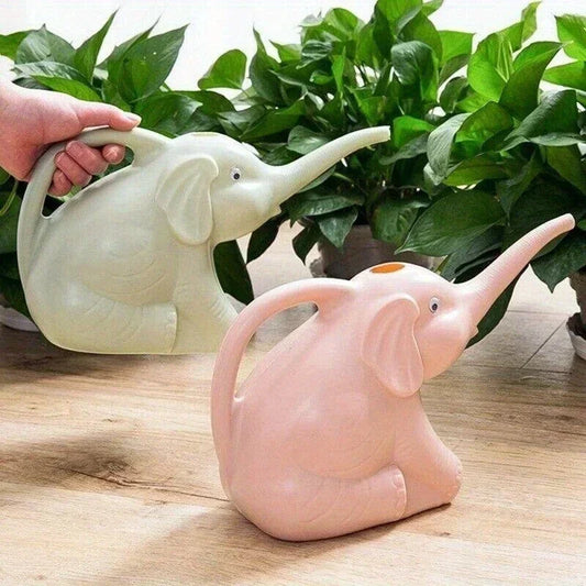 Gießkanne im Elefanten-Stil – Leichte Kunststoff-Pflanzengießkanne mit Ergonomischem Griff für Blumen und Topfpflanzen Kaufschwan®