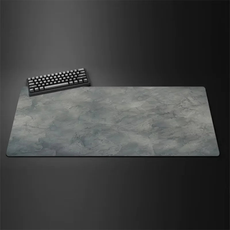 Graues Mauspad Serie – Groß/Klein Überlocktes XXL Schreibtischmatte für Tastatur und Gaming Kaufschwan® Design 2 300X600X2mm