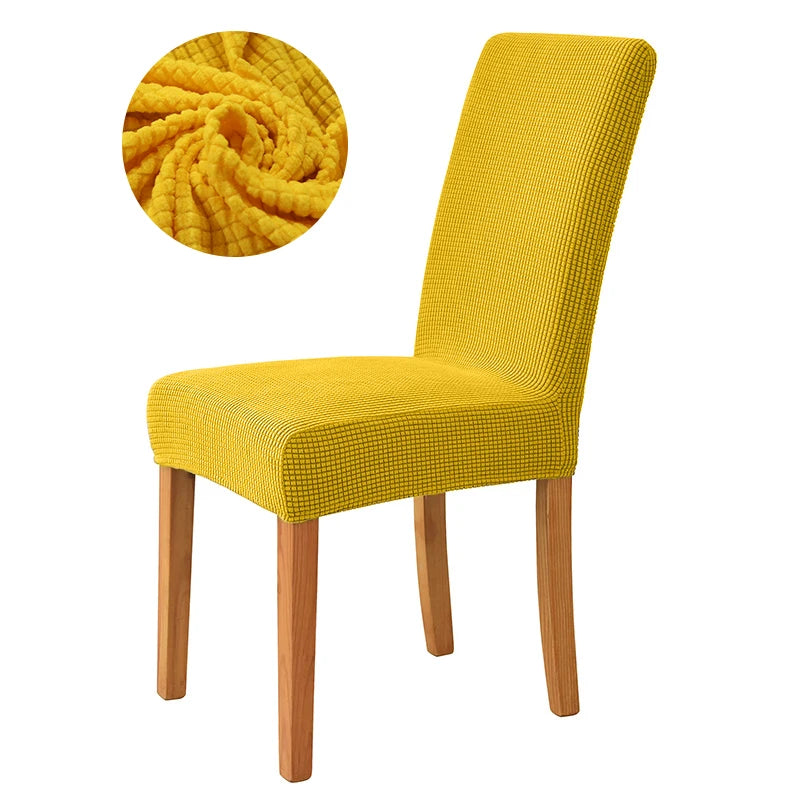 Elastischer Esszimmer Stuhlbezug – Dehnbarer Dicker Jacquard Küchenstuhl Überzug für Esszimmer, Hotel, Hochzeit & Bankett