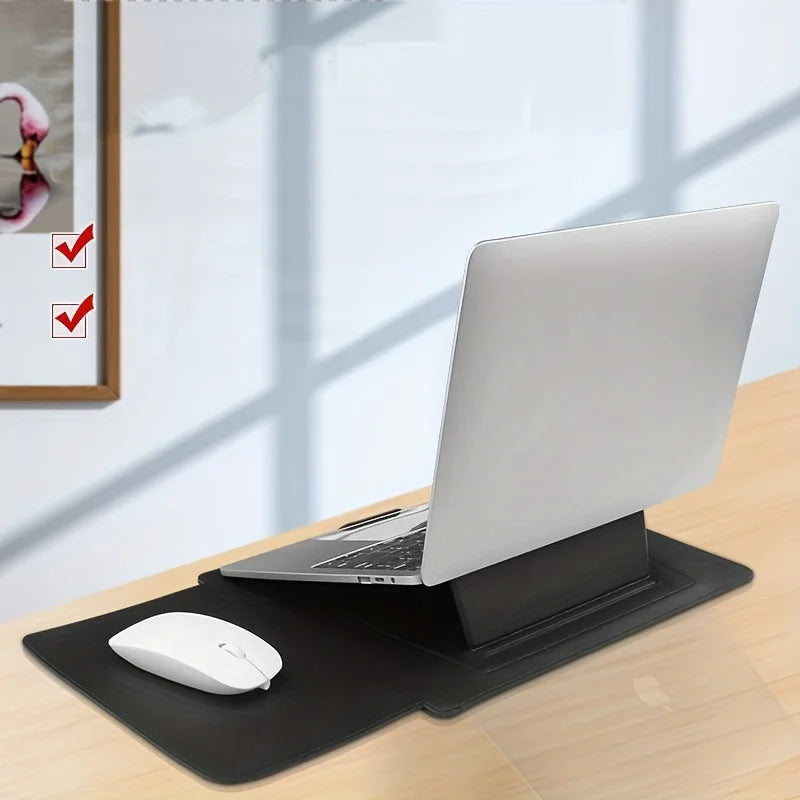 Leder Laptop Tasche – Tragbare Schutzhülle mit Verstellbarem Ergonomischem Ständer für MacBook, Dell & HP Kaufschwan®