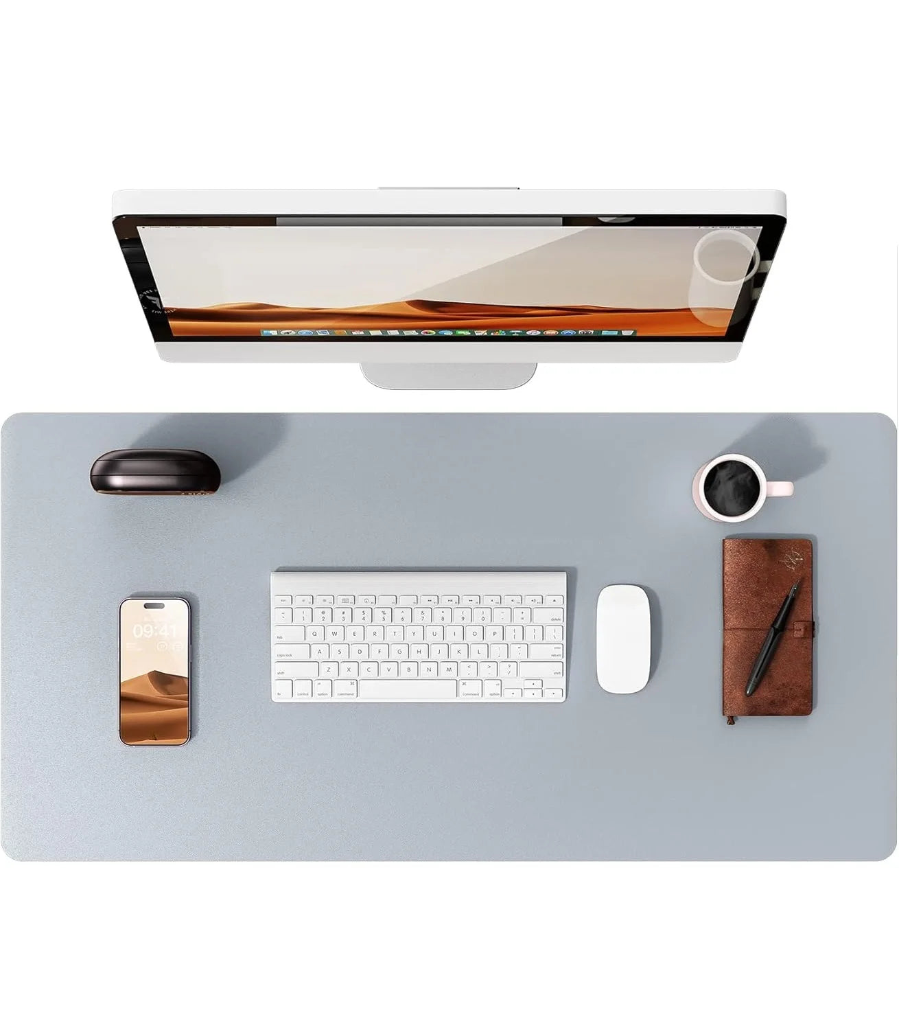 Große PU Leder Schreibtischunterlage – Rutschfeste Office Tischmatte und Laptop Schutzauflage Kaufschwan®