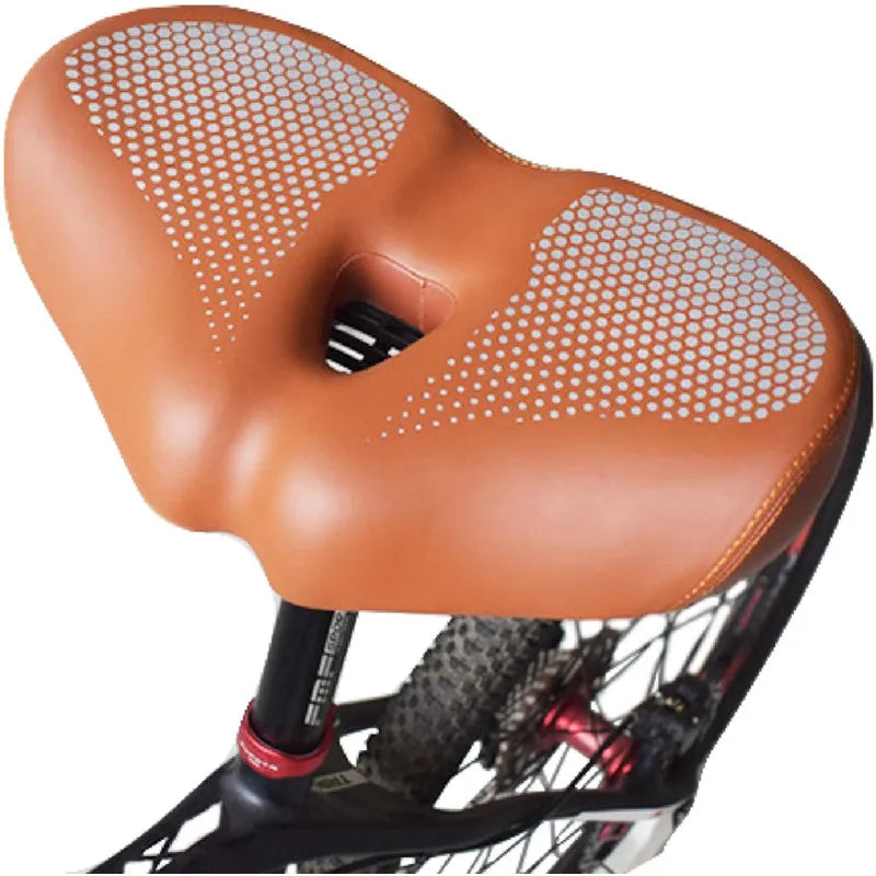 Extra Breiter Sattelloser Fahrradsitz – Hoch Elastischer Komfort Fahrrad Sattel Ersatz für Damen & Herren Kaufschwan®