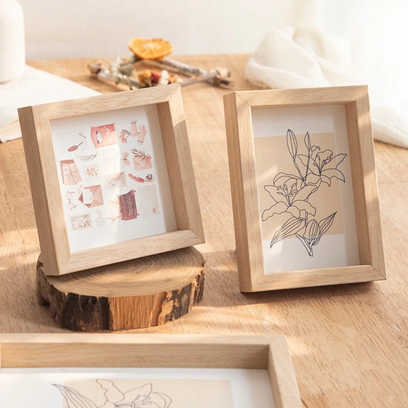 Holz Bilderrahmen – Wand- und Tischdisplay für Wohn- und Büro Dekoration Kaufschwan®