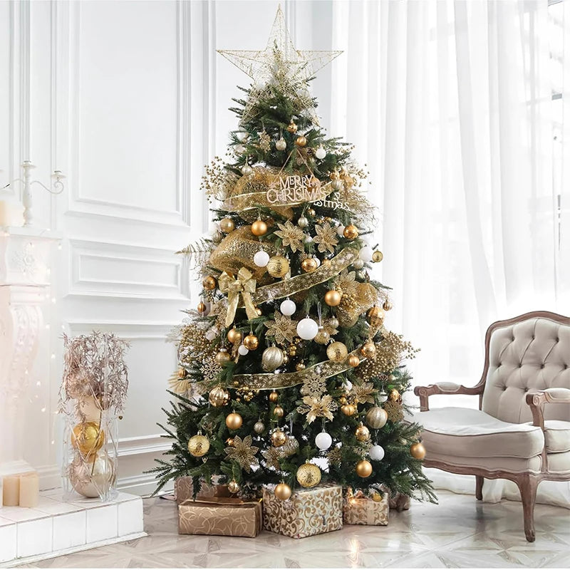 30 Stück Weihnachtskugeln – 4/6/8CM Bruchsichere Kunststoff Kugeln | Weihnachtsbaum Deko für Zuhause & Neujahr Kaufschwan®