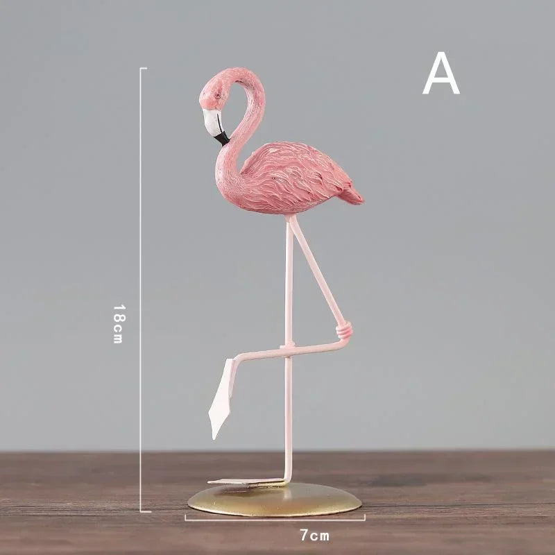Kreative Flamingo Resin Figur – Cartoon Desktop Dekoration im INS Stil für Wohnzimmer und Schreibtisch Kaufschwan® A