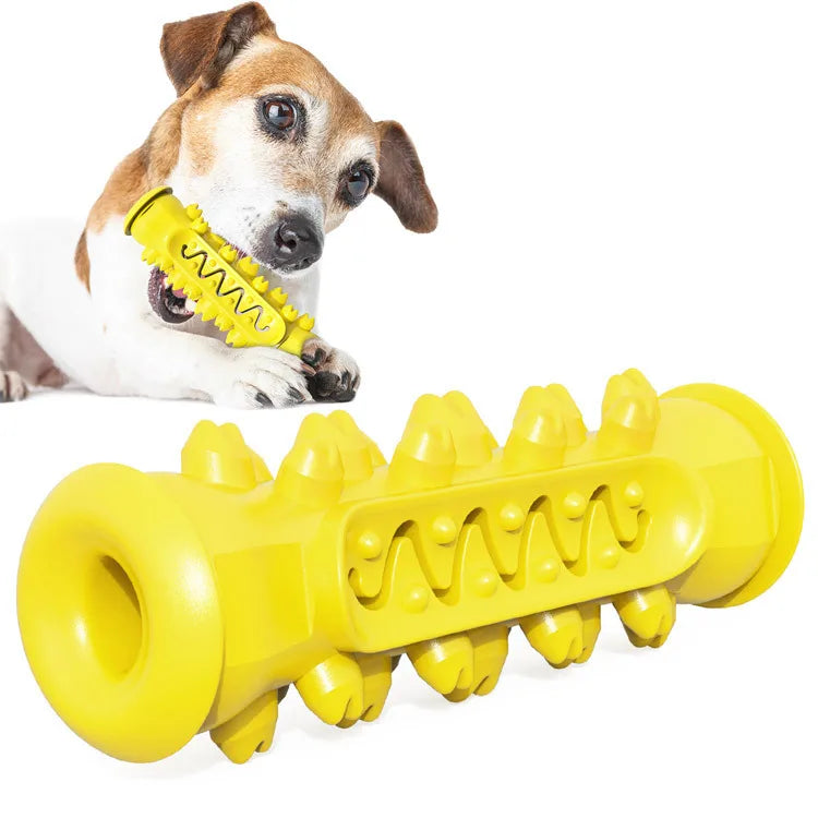 Hunde Kau Stick – TPR Zahnreinigungs Spielzeug für Welpen und Hunde Kaufschwan® Gelb 2