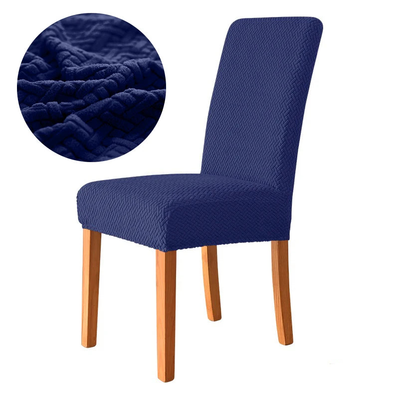 Elastischer Esszimmer Stuhlbezug – Dehnbarer Dicker Jacquard Küchenstuhl Überzug für Esszimmer, Hotel, Hochzeit & Bankett