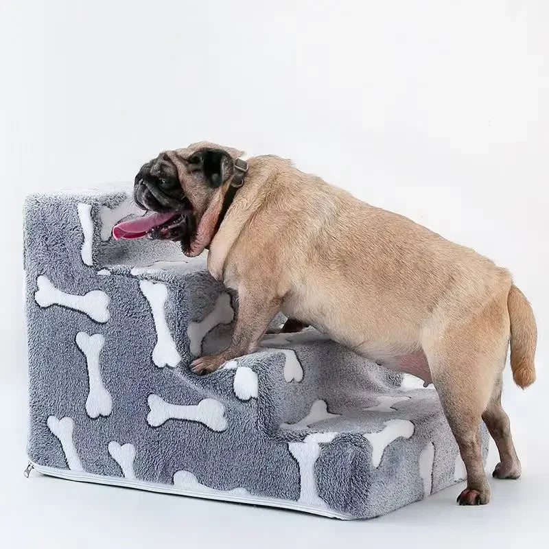 Knochenform Hundetreppe – Weiche Rutschfeste Haustierleiter für Sofa & Bett Kaufschwan®
