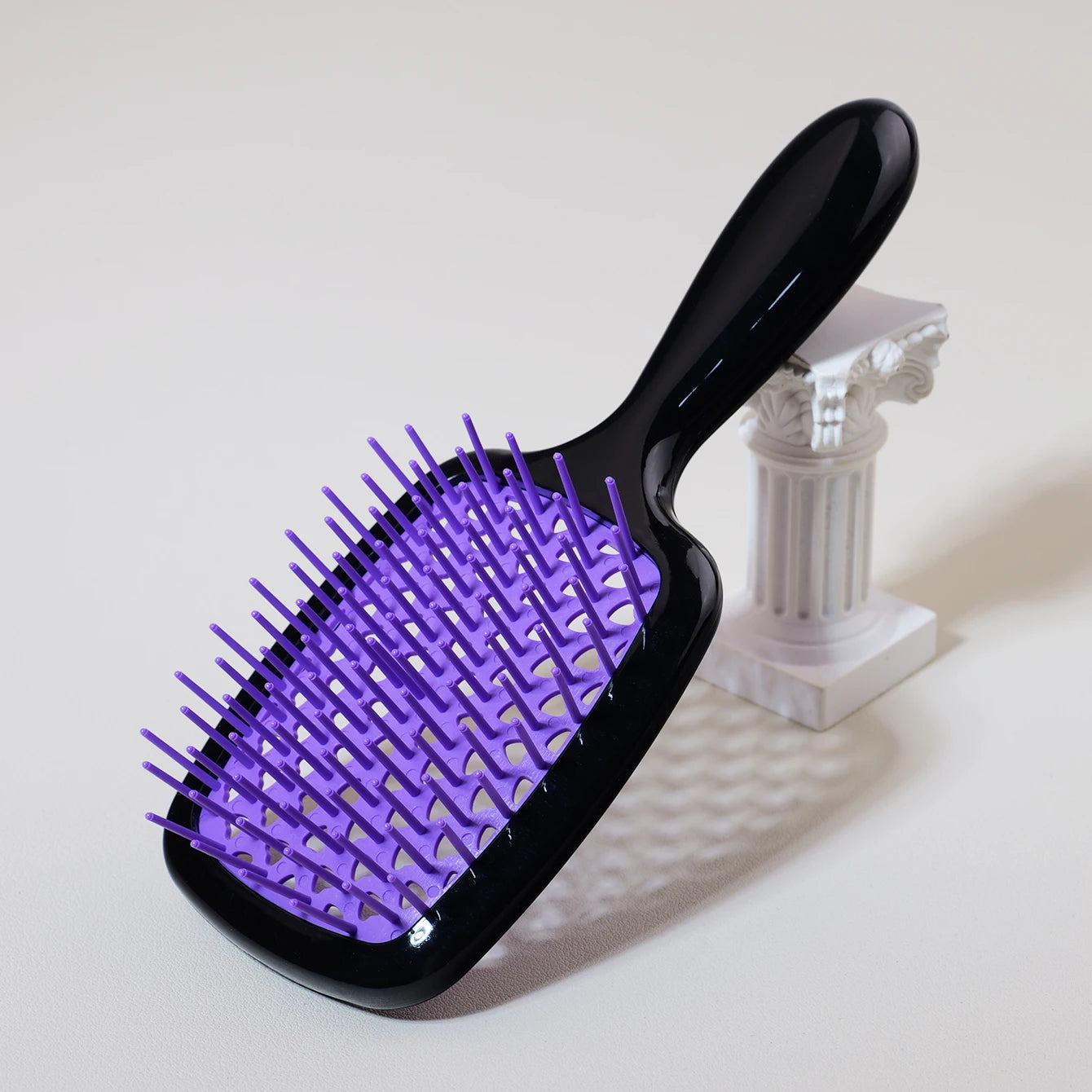 Herzförmige Multi-Color Haarbürste – 1/3 Stück | Antistatische Bürste für Nasses & Trockenes Haar, Perückenfreundlich Kaufschwan® Lila