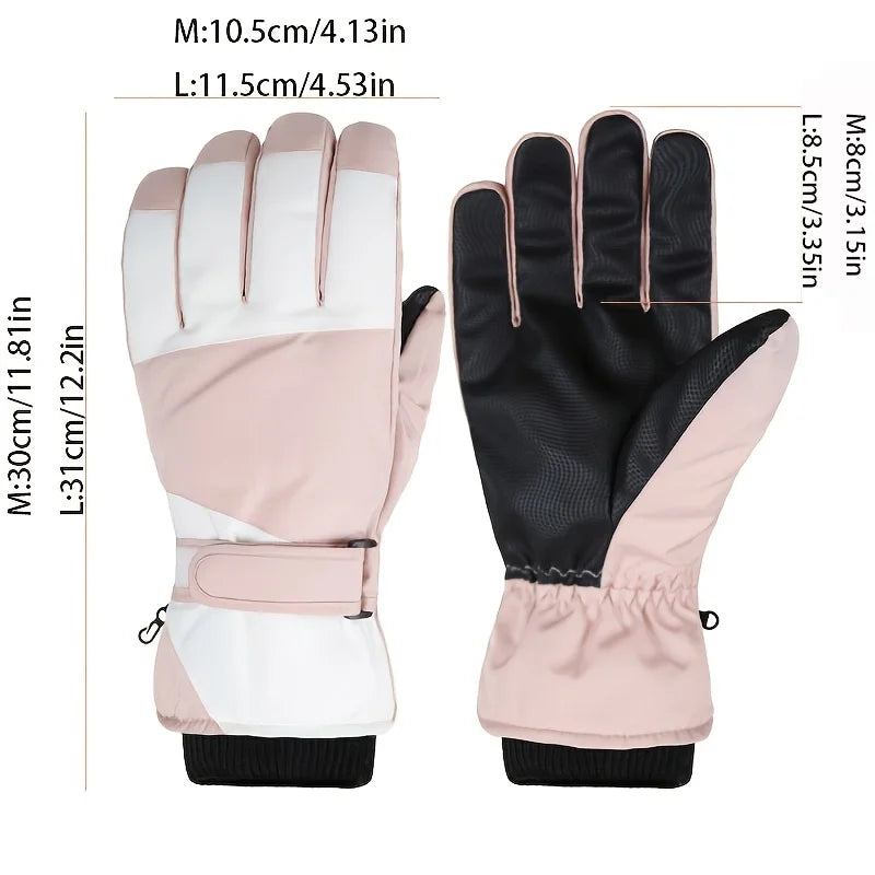 Winter Skihandschuhe – Wasserdichte Winddichte Warme Handschuhe für Damen & Herren | Touchscreen Fahrradhandschuhe & Sportzubehör Kaufschwan®