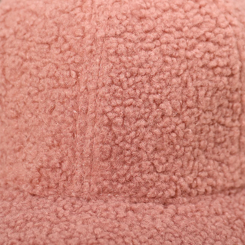 Herbst Winter Baseballkappe | Damen Kappe aus Kunstlammwolle | Warme Plüsch Baseballkappe Kaufschwan®