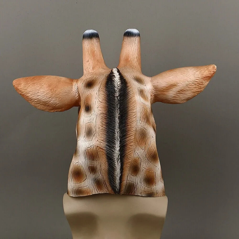 Cosplay Tiermaske Giraffe – Zoo Tier Latex Maske für Halloween, Maskerade & Kostüm Party Requisite Kaufschwan®