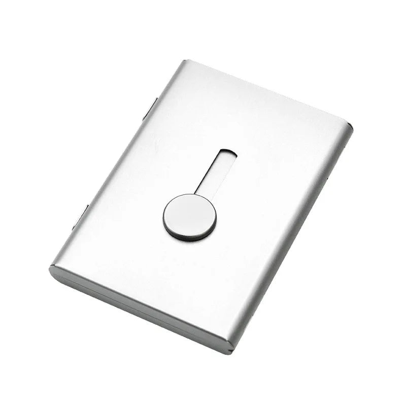 Metall Visitenkartenetui – Handdruck Ultra-Dünnes Kartenetui | Bankkarten & Mitgliedskarten Organizer Business Kartenbox Kaufschwan®