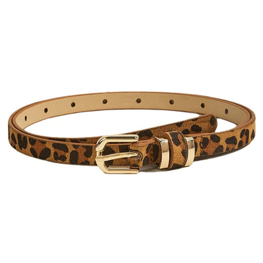 Damen Leoparden Gürtel – Schwarzer Modischer Taillengürtel aus PU-Leder | Eleganter Gürtel für Kleider & Outfits Kaufschwan® Leopard 100cm