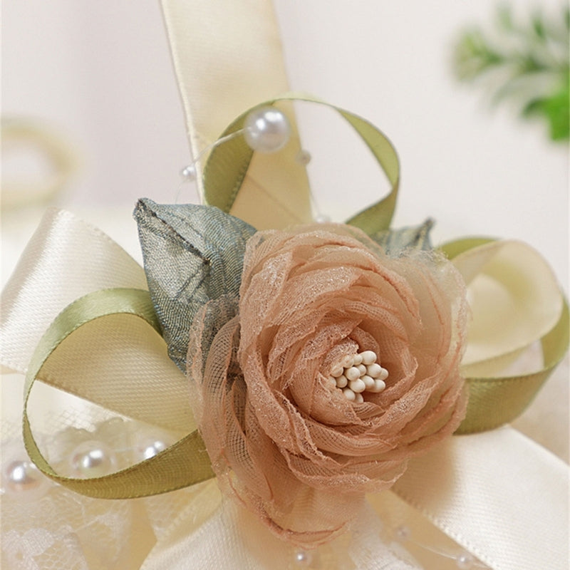 Blumenkorb für Blumenmädchen – Spitzenkorb mit Rosen für Hochzeit Kaufschwan®