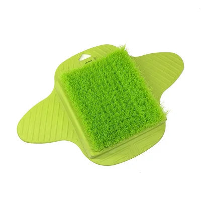 Silikon Fußbürste Massage Slipper – Dusch Fußreiniger mit Bimsstein & Saugnäpfen Kaufschwan® Hellgrün