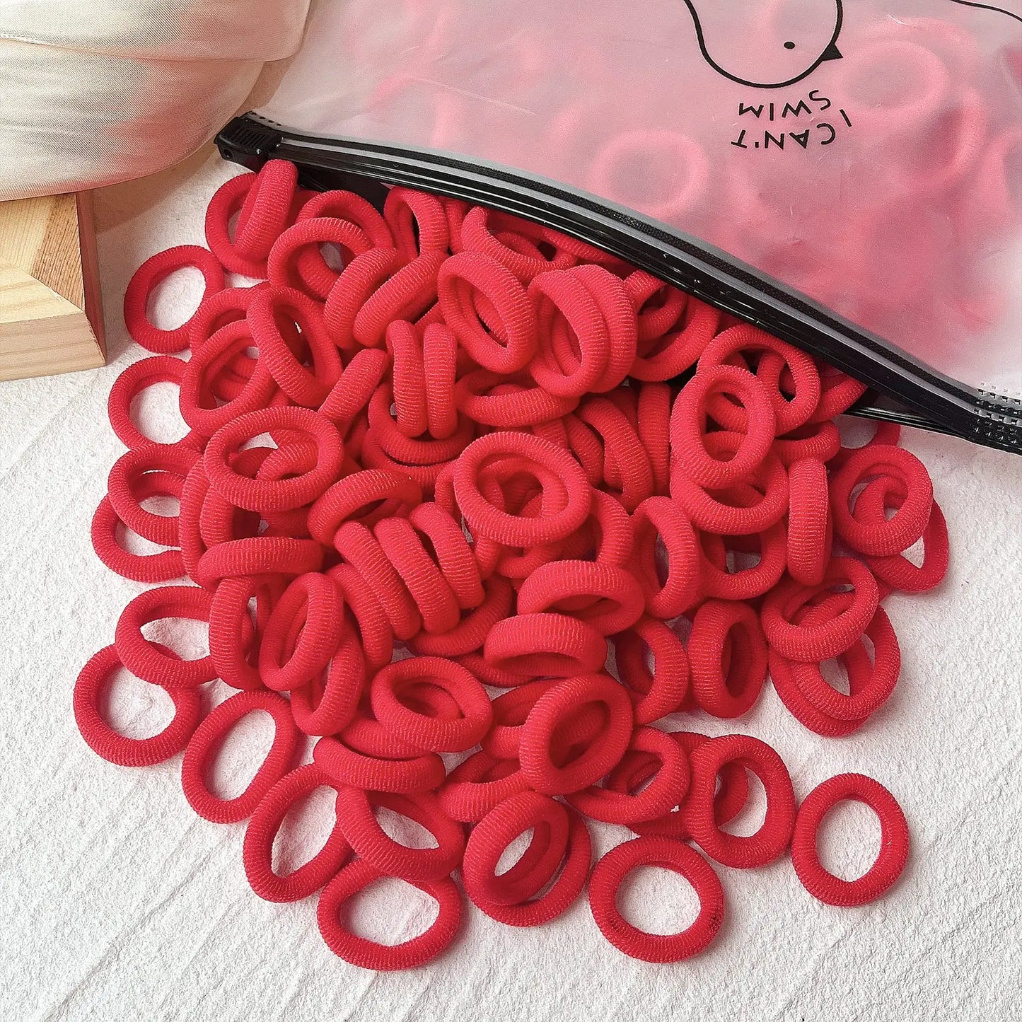 20/50 Stück Elastische Haargummis für Kinder | Bunte Süße Scrunchies & Haargummis für Mädchen & Babys | Weiche Haar-Accessoires
