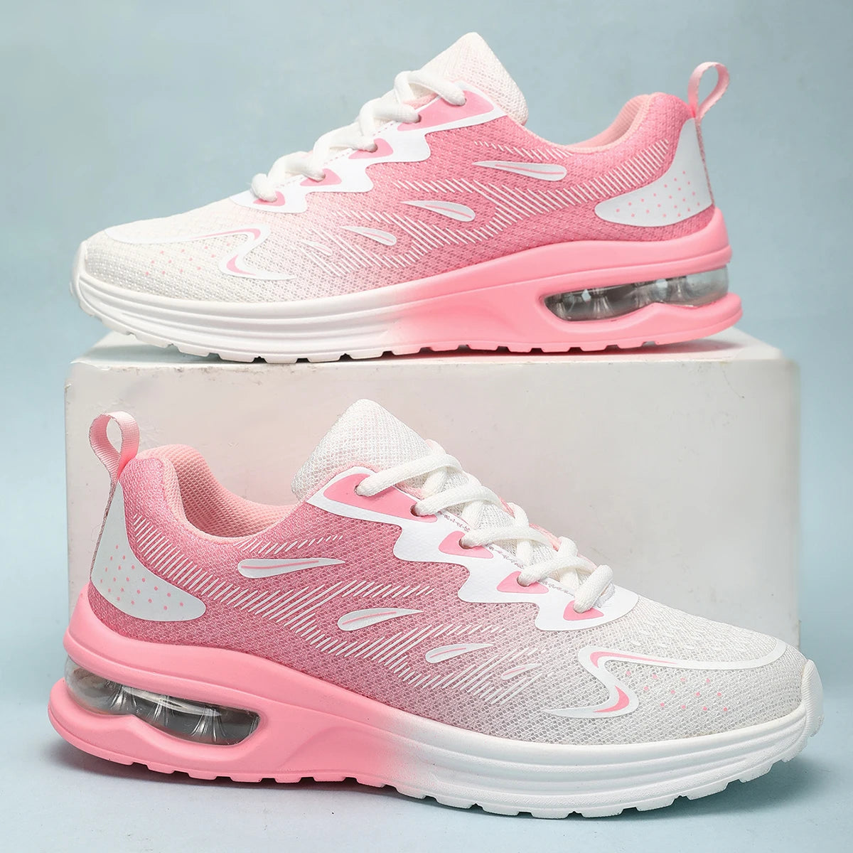 Damen Cushion Sneaker – Modische Walkingschuhe | Atmungsaktive Mesh Tennisschuhe & Sportschuhe Kaufschwan®