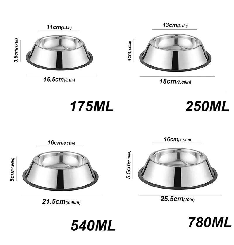 Robuster Edelstahl Futternapf – Hygienische Futter- & Wasserschüssel für Haustiere Kaufschwan®