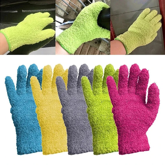 Mikrofaser Reinigungshandschuh Wiederverwendbar Staubentferner für Auto Fenster Haushalt Kaufschwan®