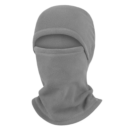 Vollgesichts-Balaclava – Winter Thermo-Fleece-Maske | Motorrad, Fahrrad & Sport Lauf Sturmhaube mit Halswärmer Kaufschwan® Grau