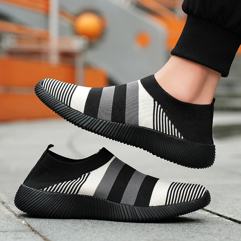 Damen Slip-On Sneaker – Hochwertige Freizeitschuhe | Bequeme Loafer für Spaziergänge | Übergrößen bis 44 Kaufschwan®