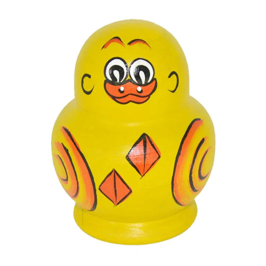 Handgemachte Holz-Enten Matrjoschka – 10-Schicht Gelbe Enten Nestpuppen Set | Stapelspielzeug & Schreibtisch-Deko Kaufschwan®