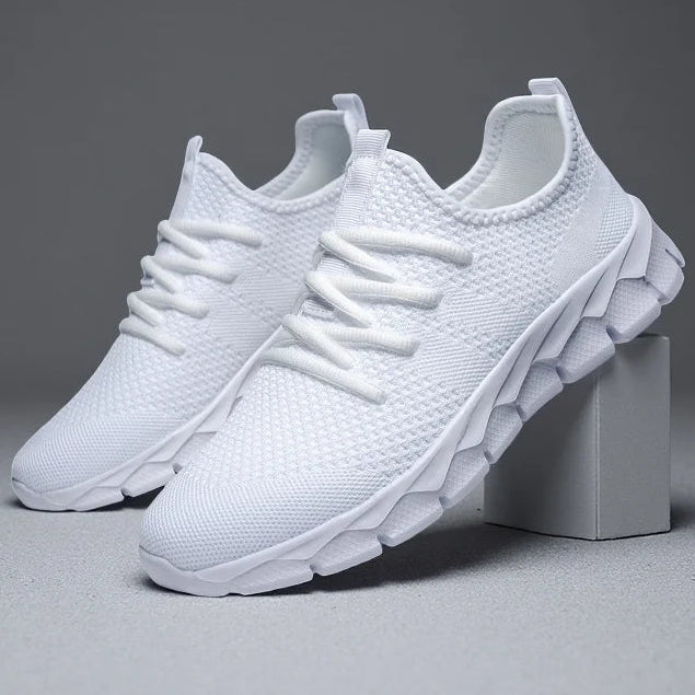 Atmungsaktive Mesh Sneaker – Leichte Sportschuhe für Damen & Herren | Bequeme Freizeit Laufschuhe Kaufschwan® Weiß 35