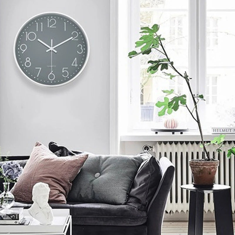 8 Zoll Leise Wanduhr – Geräuschlose Deko Uhr Kaufschwan®