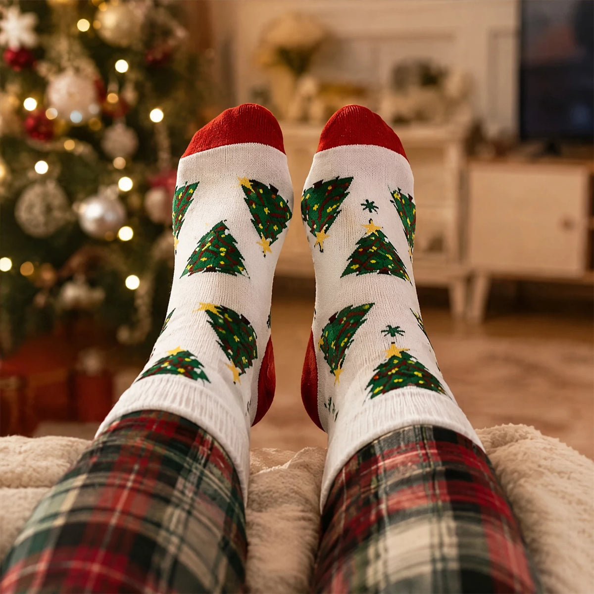 Socken-Adventskalender – 24-Tage-Weihnachtskalender mit Warmen Weihnachtssocken für Damen & Herren
