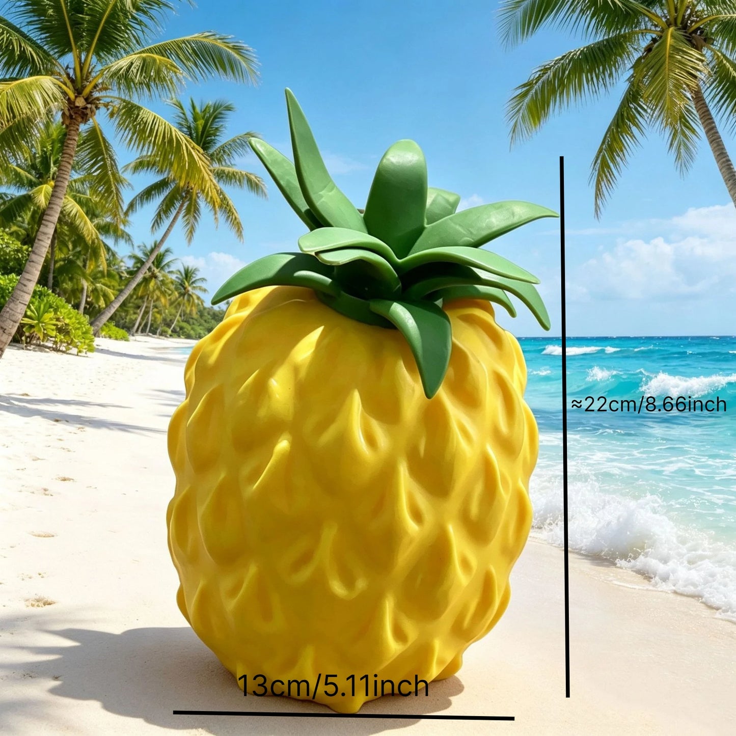 Jumbo Ananas-Squishy-Stressball – Weiches Slow-Rising Knautsch-, Fidget- & Sensorikspielzeug zum Stressabbau, Schreibtisch-Accessoire & Partygeschenk