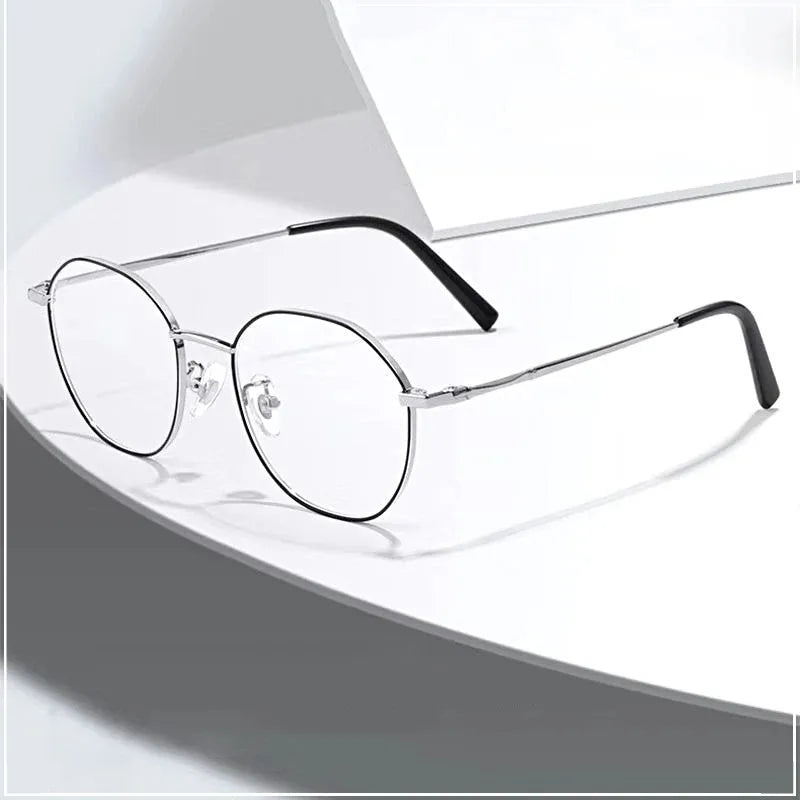 Metall Rund Anti-Blau-Licht Brille – Klassische Transparente Fassung für Damen & Herren | Quadratische Computerbrille Oculos Feminino Kaufschwan®