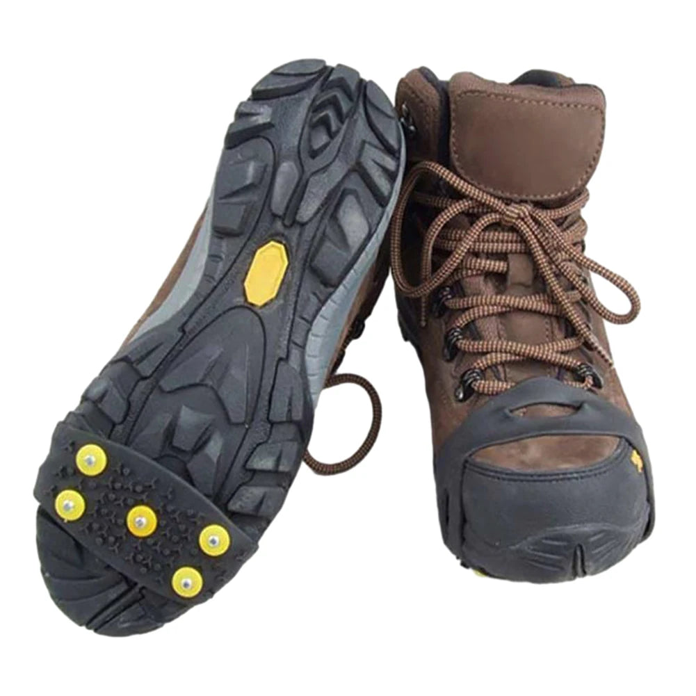 5-Zacken Anti-Rutsch Steigeisen – Unisex Schnee Krallen Schuhüberzüge für Gehen & Wandern | Winter Grips für Mehr Halt Kaufschwan®