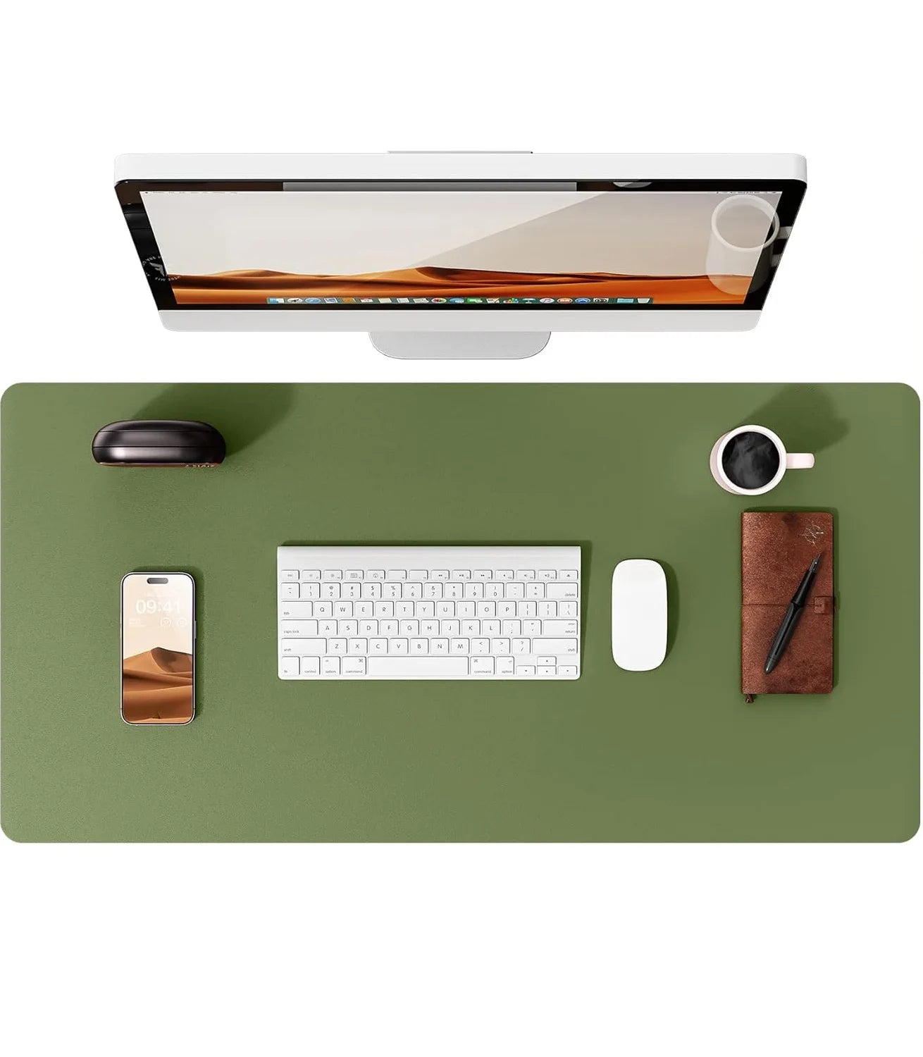 Große PU Leder Schreibtischunterlage – Rutschfeste Office Tischmatte und Laptop Schutzauflage Kaufschwan®