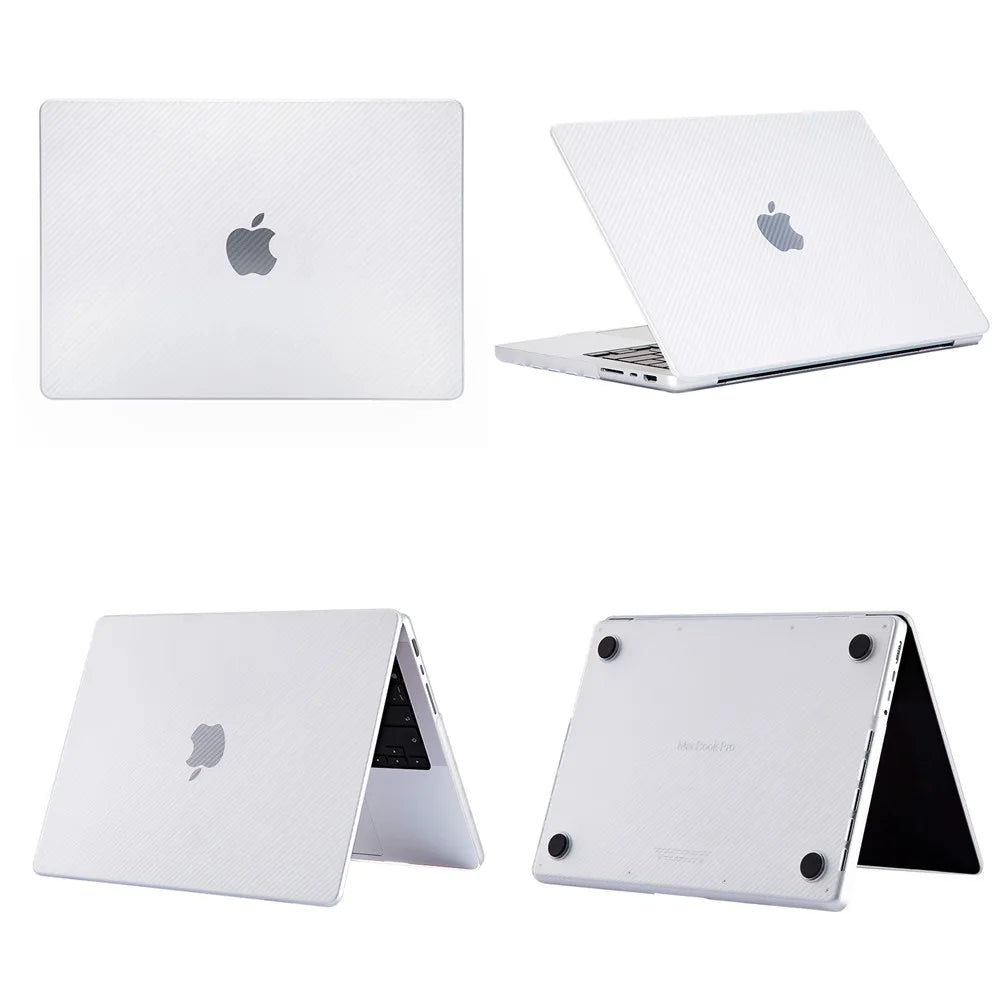 Laptop Hülle für MacBook Pro 14 & 16 – Schlanke Stoßfeste Hartschalen Schutzhülle Kaufschwan® Transparent Pro 14 A2442 A2779