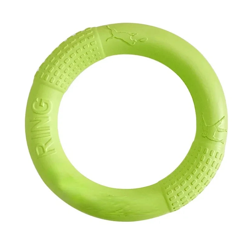 EVA Hund Trainingsring – Schwimmender Wurf- und Ziehring für Hunde Kaufschwan® Grün 18cm