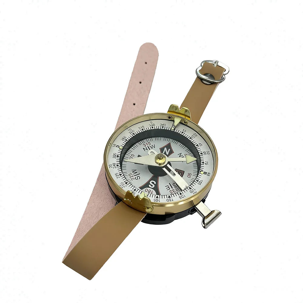 Leuchtender Kompass – Tragbares Vintage Metall Survival Tool für Camping, Wandern & Outdoor Navigation | Russisches Luopan Design Kaufschwan®