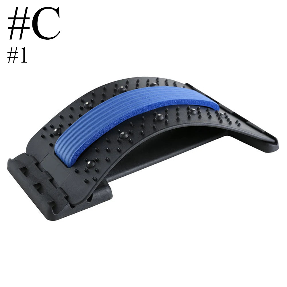 Magnetischer Rückenstrecker | Muskelentspannung & Haltungstherapie | Lendenwirbelstütze zur Schmerzlinderung Kaufschwan® Design C - Blau