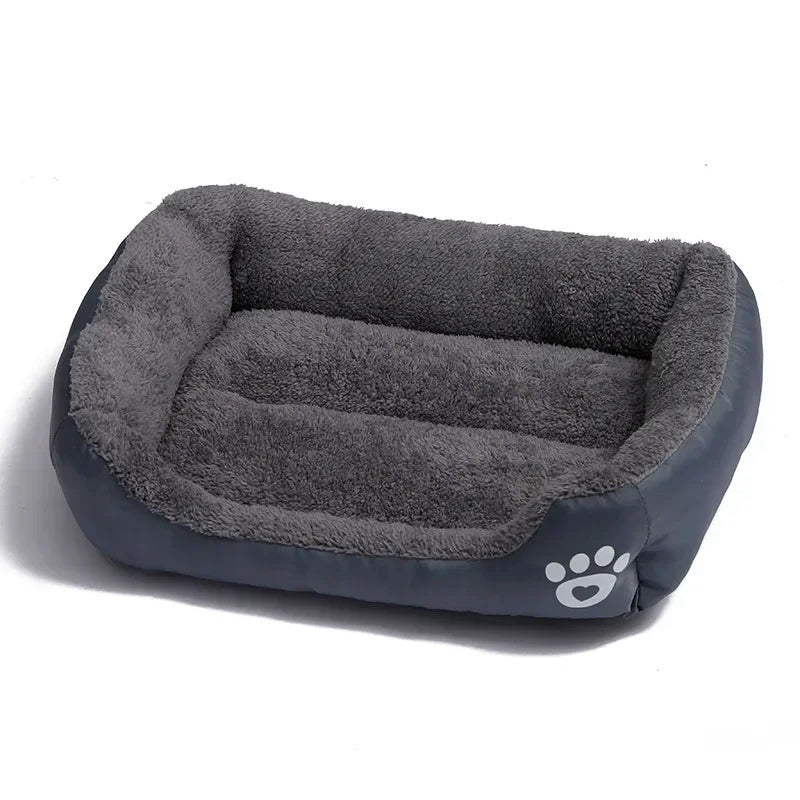Weiches Warmes Haustierbett – Sofa Bett mit Wasserdichtem Boden für Hunde & Katzen Kaufschwan® Grau S(43x32cm)
