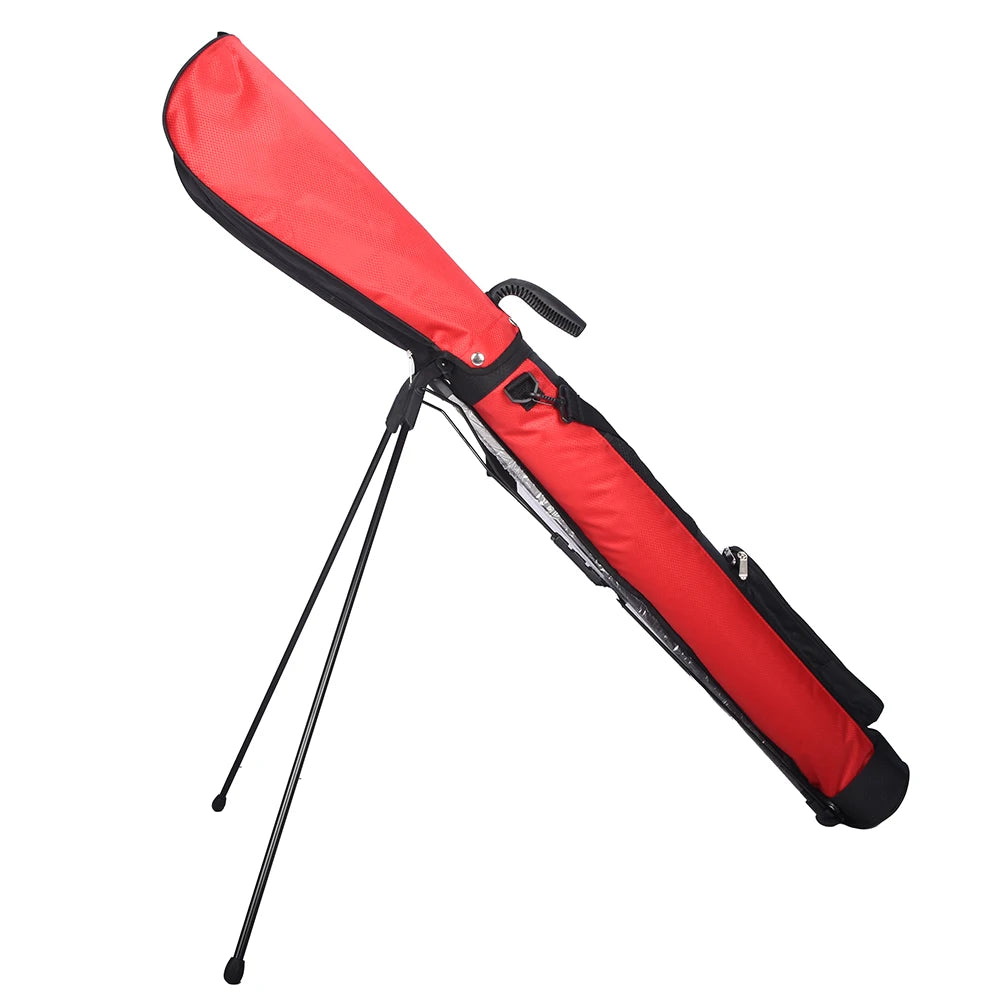 Leichte Golf Standtasche – Wasserdichte Golftasche mit Halterung | Tragbare Golf Schlägertasche für Damen & Herren Kaufschwan® Rot