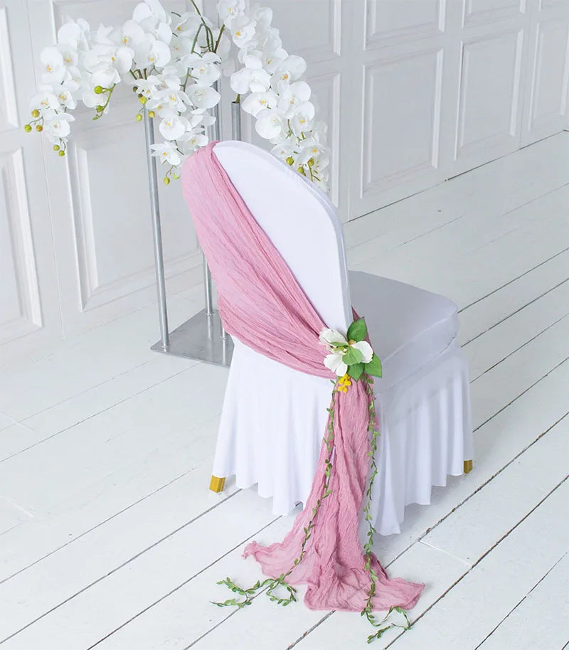 50/100 Stück Weiße Spandex Stuhlbezüge mit Faltenrock – Elegante Sitzschutzbezüge für Hotel, Bankett, Party & Hochzeitsdekoration Kaufschwan®