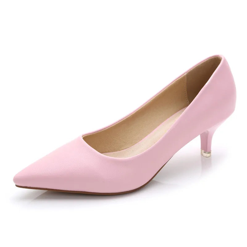 SALE - Damen Business-Pumps mit 5 cm Absatz – Elegante Spitzenschuhe Kaufschwan® Pink 37