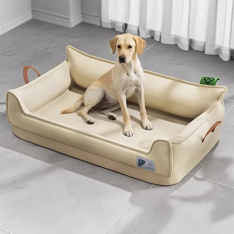 Leder Hundebett Sofa – Wasserdicht Waschbares Haustierbett Kaufschwan®